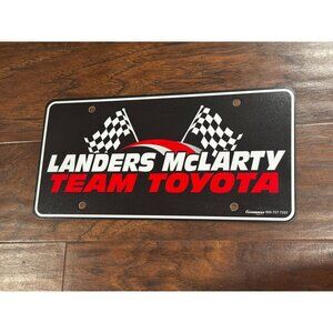 Landers McLarty Team Toyota vehicle dealership original License plate collectors